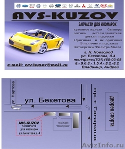 Магазин "AVS-KUZOV" Автозапчасти для иномарок - Изображение #1, Объявление #190943
