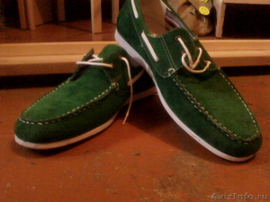 Зелено-белые замшевые ботинки, мужские - Изображение #1, Объявление #276741