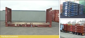 Предлагаем контейнеры плоский стеллаж, "Flat Rack" на 20 футов, б/у.  - Изображение #1, Объявление #1658852